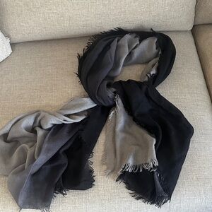 Elegant Black and Gray Scarf